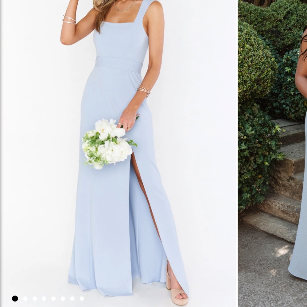 Show me your mumu paris gown steel blue